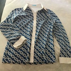 J McLaughlin Catalina cloth blouse